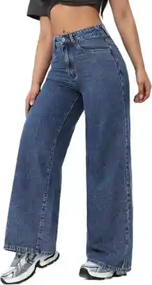 London Hills Women's Relaxed Fit High Rise Baggy Loose Jeans